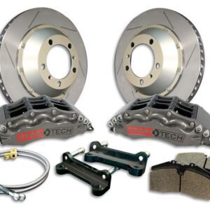StopTech 08-13 BMW M3/11-12 1M Coupe Front BBK w/ ST-60 Trophy Calipers Slotted 380x35mm Rotors